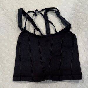 Free People Movement Black workout top